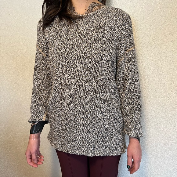American Apparel raglan sweater, size small, grey multi - Picture 1 of 3